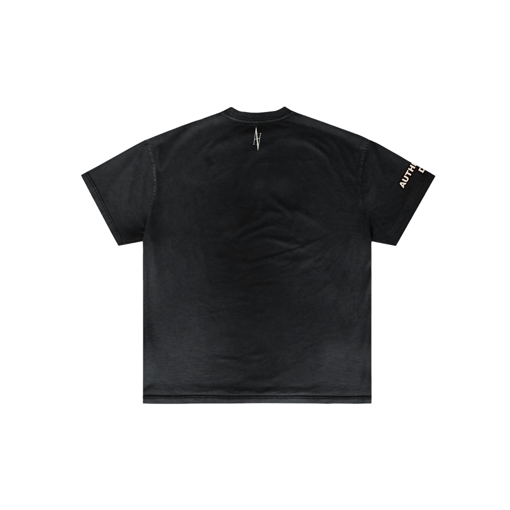 BLACK WASHED TEE
