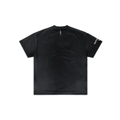 BLACK WASHED TEE